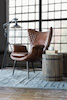 galerie du meuble fauteuil cuir brun lampe - Commercial - Photographe Claude Mathieu - Studio PUB PHOTO