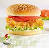 burger poulet pane fritou - Publicitaire - Photographe Claude Mathieu - Studio PUB PHOTO